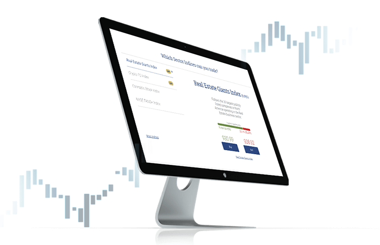 Desktop screen with Real Estate Giants index.